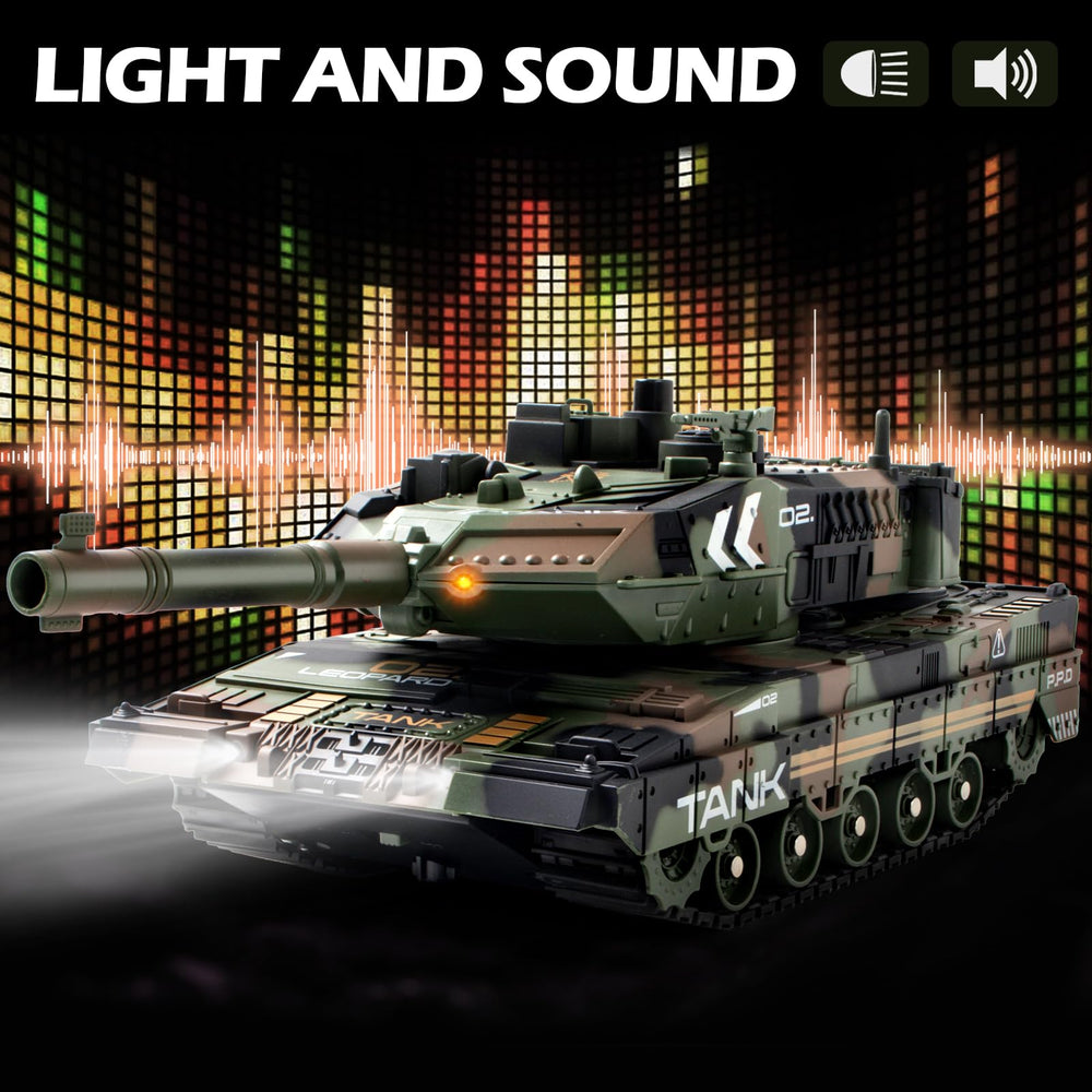 Supdex RC Tank Auto Demo showcases movements for fun displays.