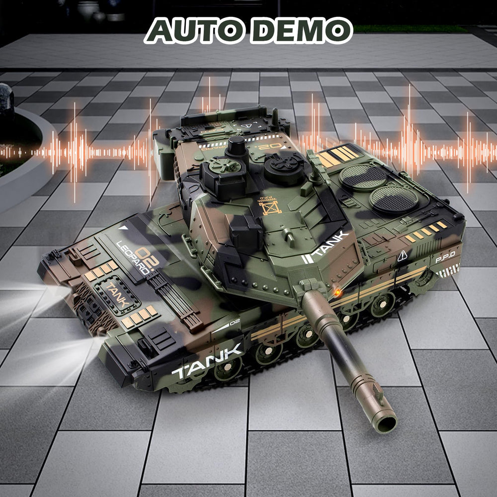 Supdex RC Tank interactive shooting mechanism sparks imaginative battles.