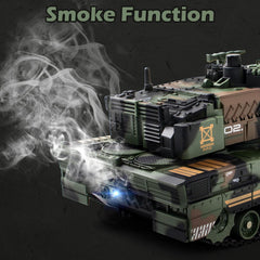 Supdex RC Tank with lights and smoke for immersive action play.