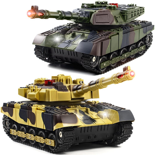 Supdex 1/28 RC Battle Tank front view for outdoor battles showing sturdy build