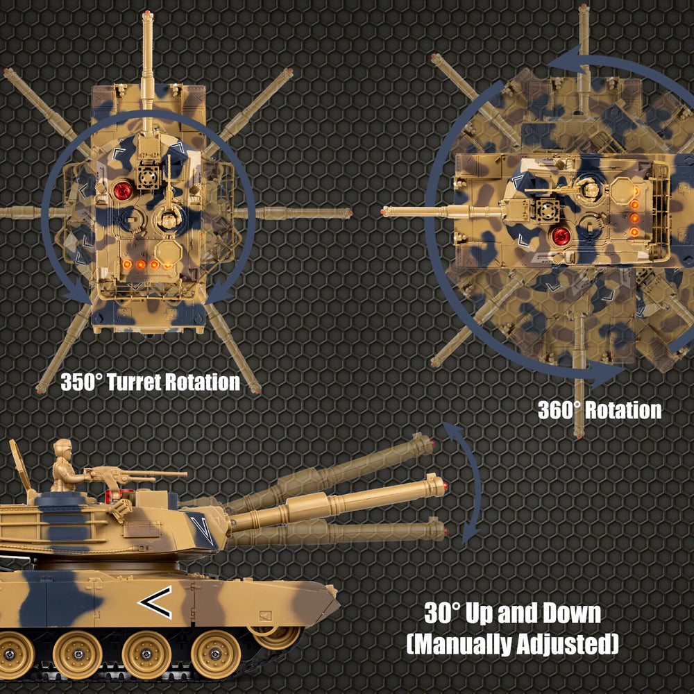 Supdex 1/24 RC Tank side view emphasizes sturdy build for action scenes.