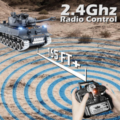 Supdex RC Tank engine sound and lights for realistic operation and fun.