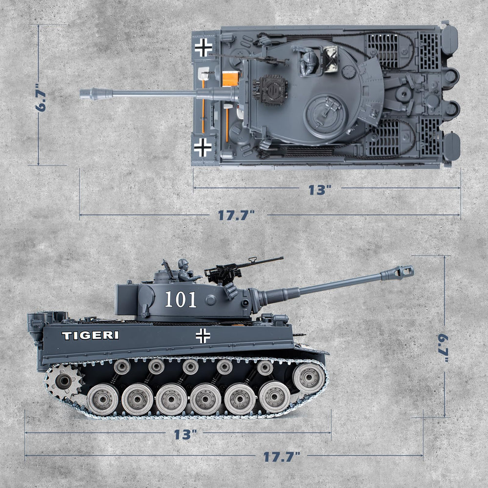Supdex RC Tank remote control operating on 2.4Ghz for responsive play.
