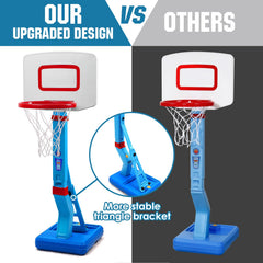 Height adjustable range for growing kids from 2.3 to 4.5 feet