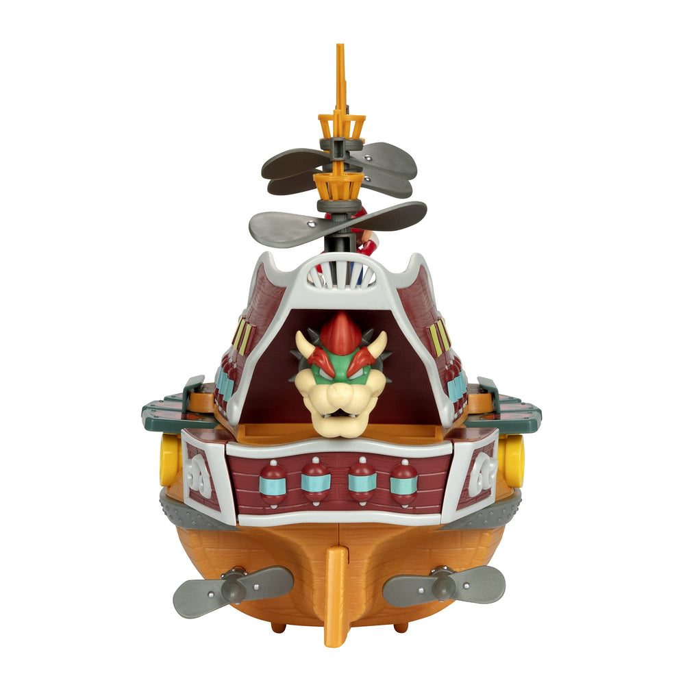 Super Mario Deluxe Bowser's Airship includes a 2.5-inch Mario figure ready.