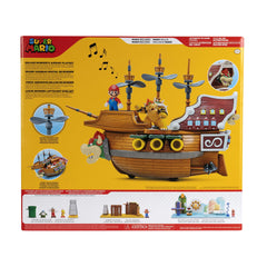 Super Mario Deluxe Bowser's Airship open hull for easy figure storage.