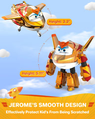 Super Wings Golden Boy durable design stands up to outdoor play.