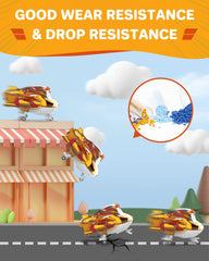 Super Wings Golden Boy poseable figure supports dynamic poses.