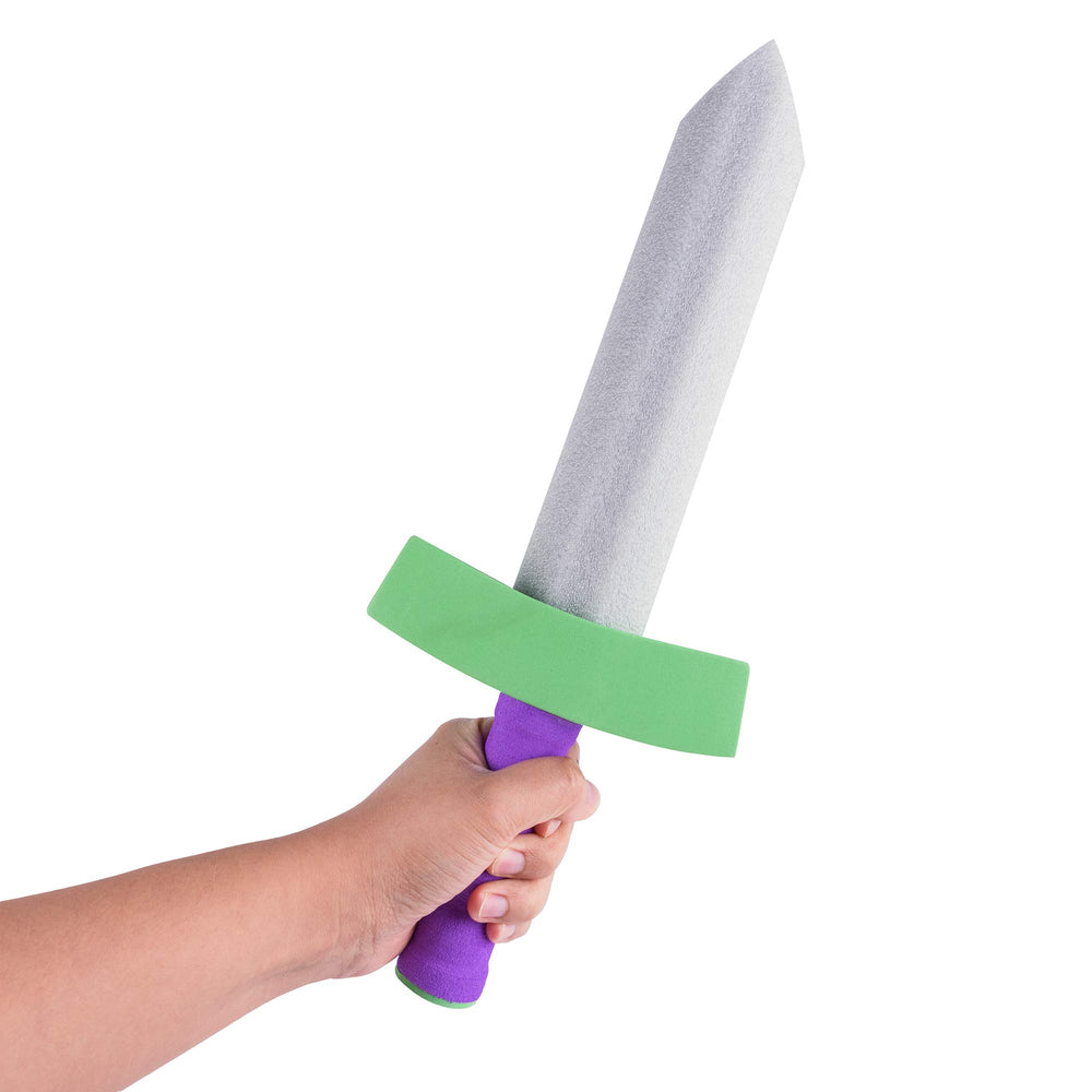 Grooved sword grip improves comfort in active play