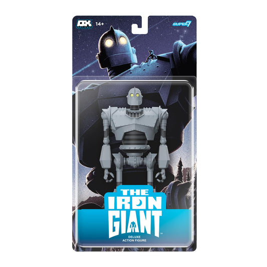 Super7 Iron Giant front view highlights premium sculpt for striking display.