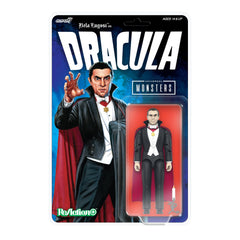 Super7 Dracula ReAction+ Wave 01 figure front view for striking display and collector setup.