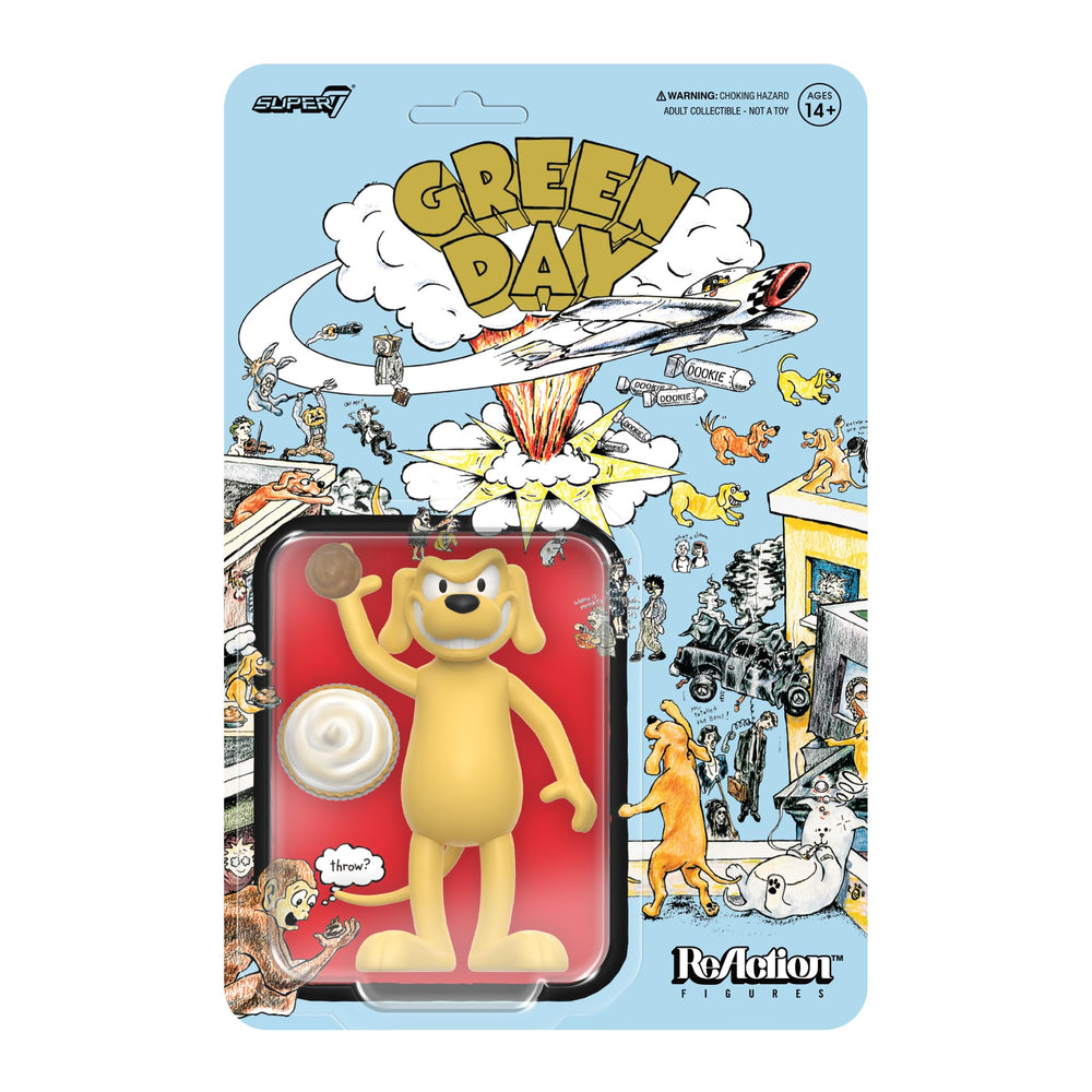 Super7 Green Day Dookie Dog action figure in a dynamic pose for display