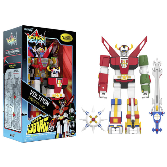 Super7 Voltron figure with x-ray panels for dramatic inner workings reveal.