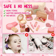 SUPERGFS wooden mascara and lipstick pieces for imaginative beauty moments