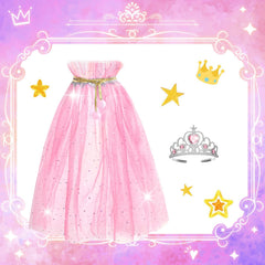 SUPERHIGH Princess dresses promote independent dress-up and social games.