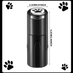 Supervitae paw print stamps closeup inked for crisp impressions.