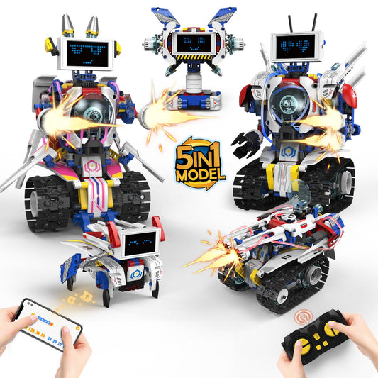 Suplanet 5in1 robot construction parts enable hands-on building and creative exploration.