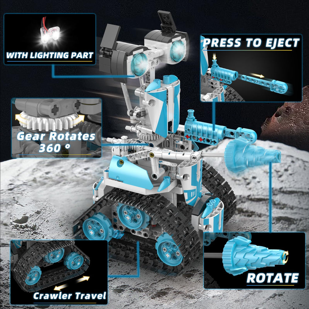 Suplanet STEM Robot 5in1 transformations showing multiple vehicle modes and shapes.