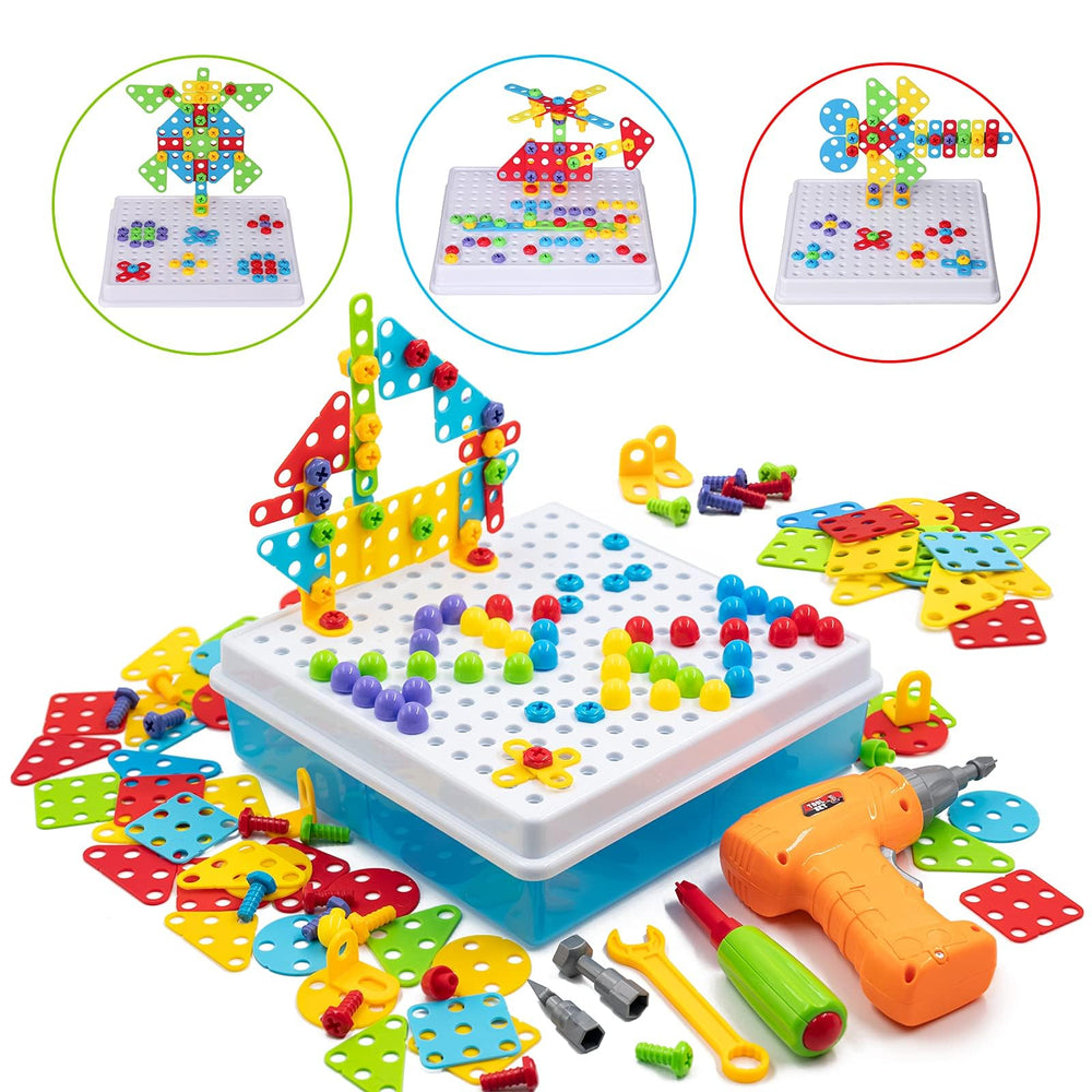 SUPSTEM screws and nuts support secure, pretend-play engineering projects.