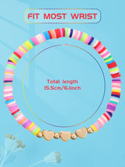Sureio beaded stretch bracelet with soft ceramic beads for durability.
