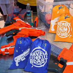 Sureio Dart Battle party supplies arranged for a lively event.