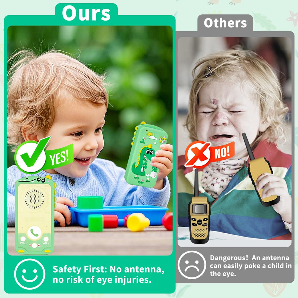 Surekuo kids using walkie talkies for instant conversation during play