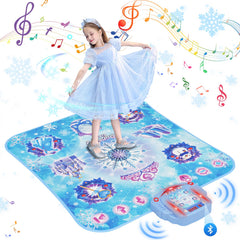 Surelect 8-button Frozen dance mat with crown button for imaginative play and rhythm