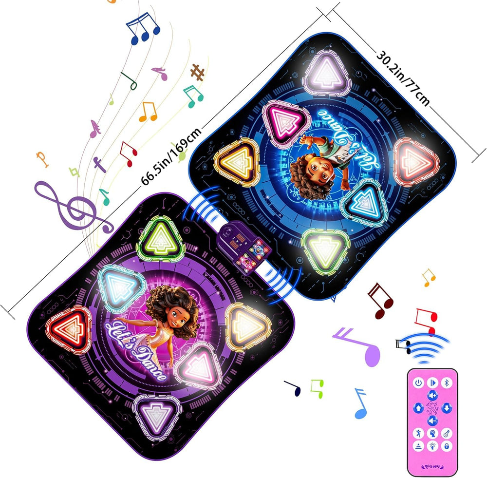 Surelect Dance Mat dual-player area highlights separate sides for safe play