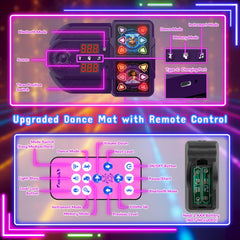 Surelect Dance Mat rechargeable battery supports long-lasting sessions