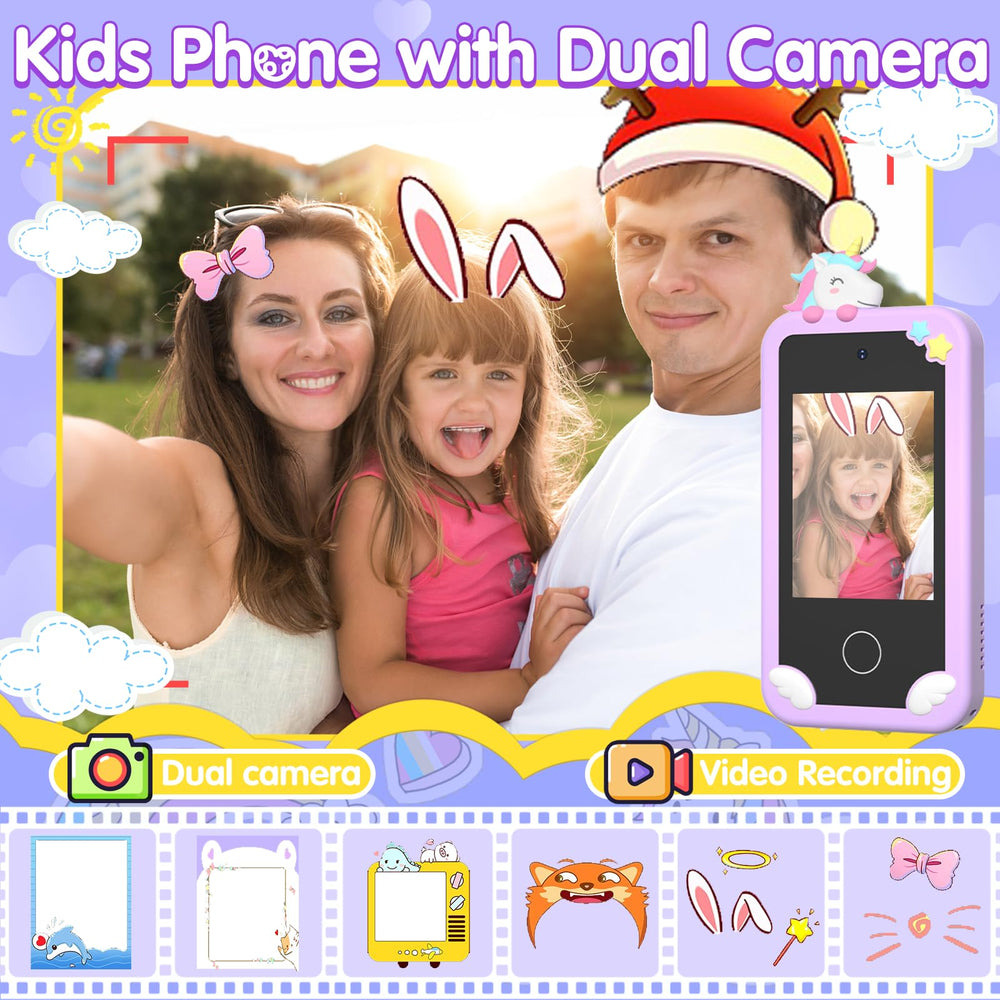 Surelect Kids Smart Phone 32GB memory card for music and lessons.
