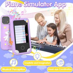 Surelect Kids Smart Phone with educational apps promoting early math and language skills.