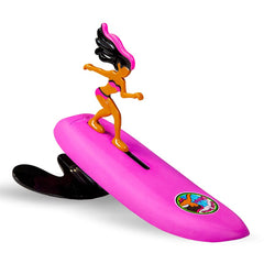 Surfer Dudes Classics wave-powered mini-surfer assembly, easy beach setup.