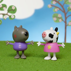 Sustainable packaging shown for Peppa Pig toy set, eco-friendly choice.