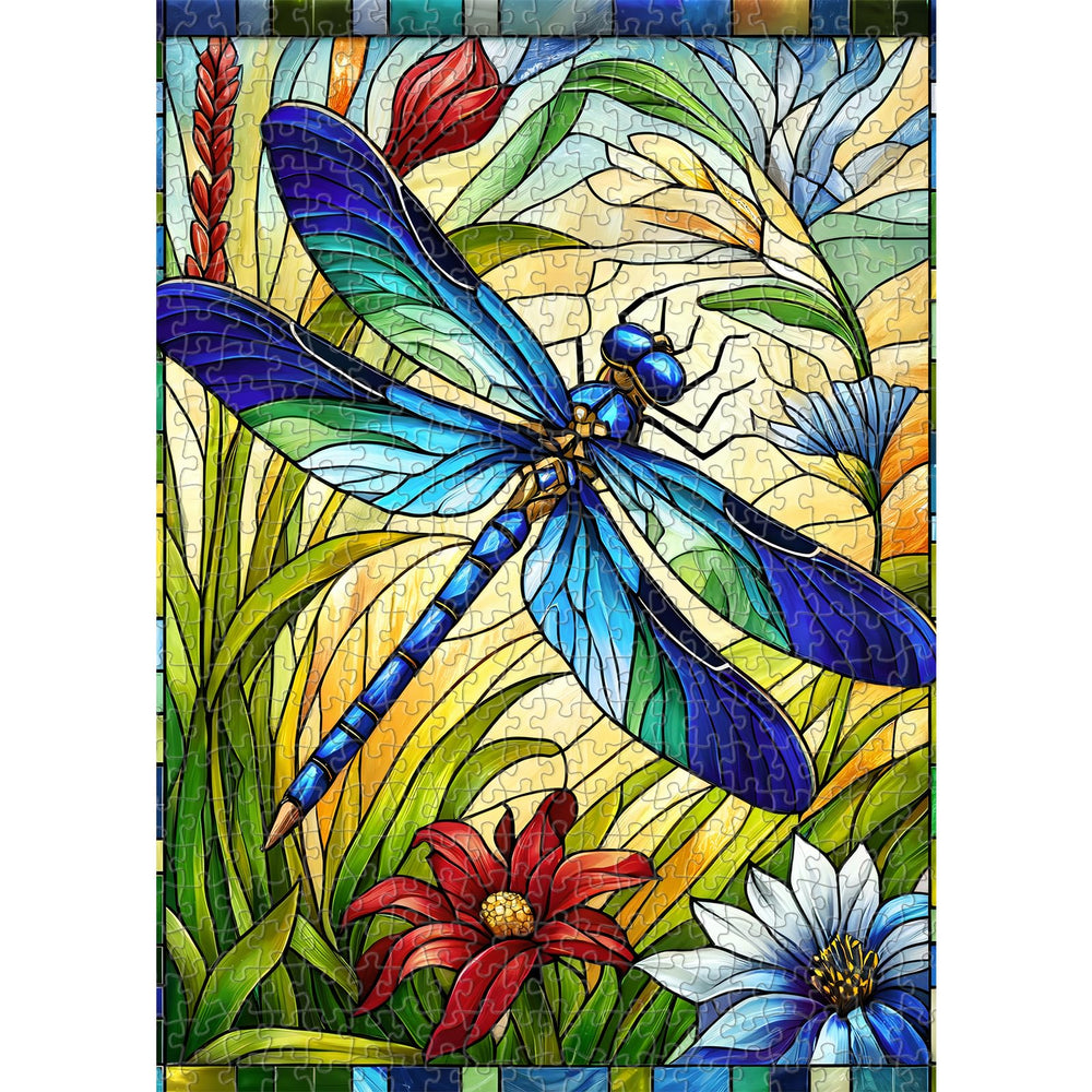 Sutinban dragonfly puzzle poster-included provides a 1:1 reference for easy solving.