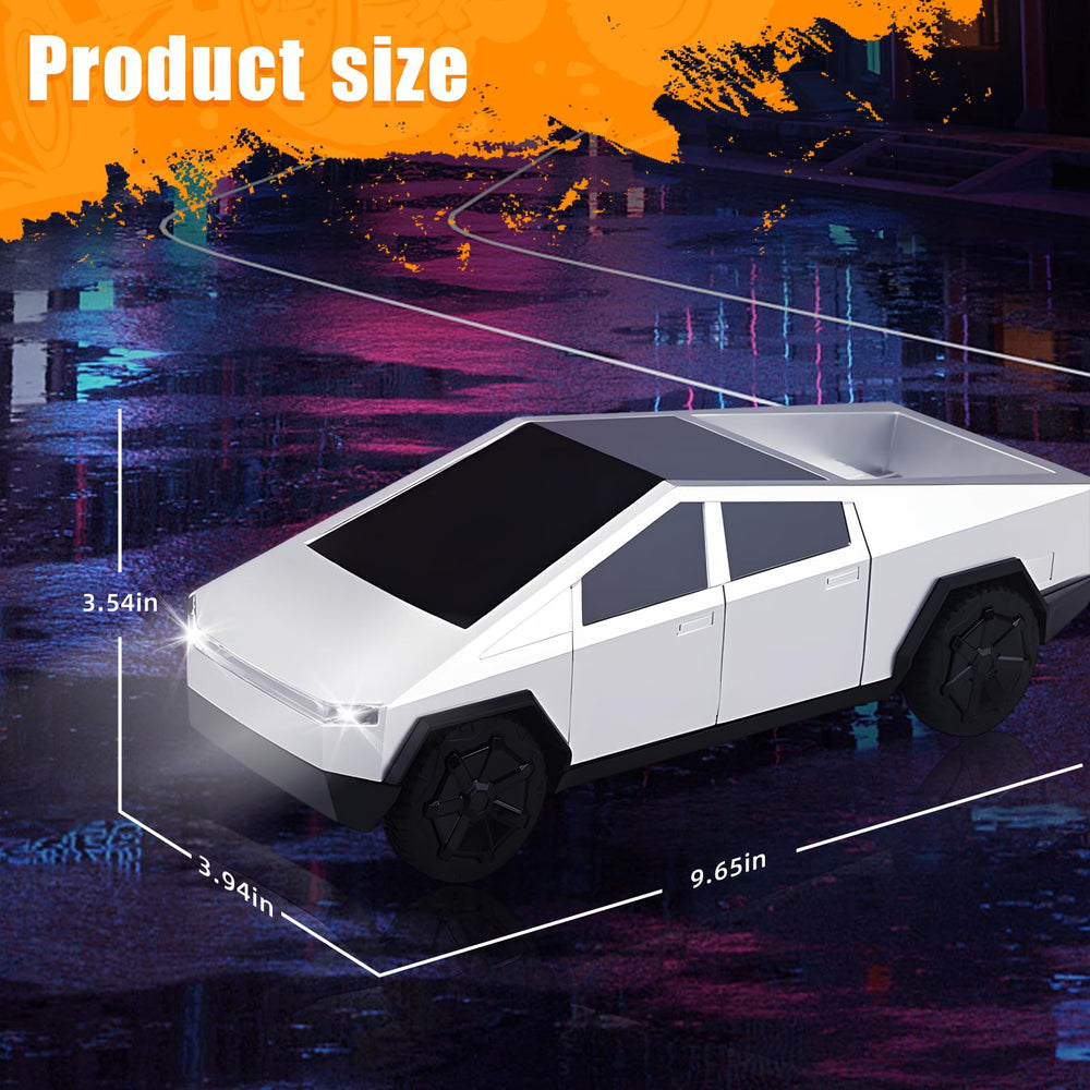 Suvabe pickup-truck RC side view, showcasing sturdy build for indoor and outdoor play.