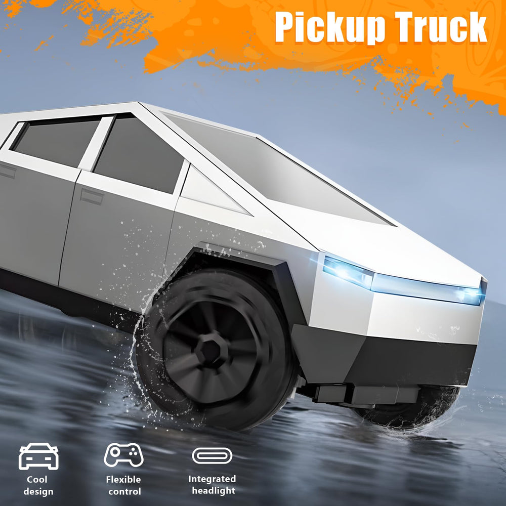 Suvabe RC car light effects highlight visibility during play in low light.