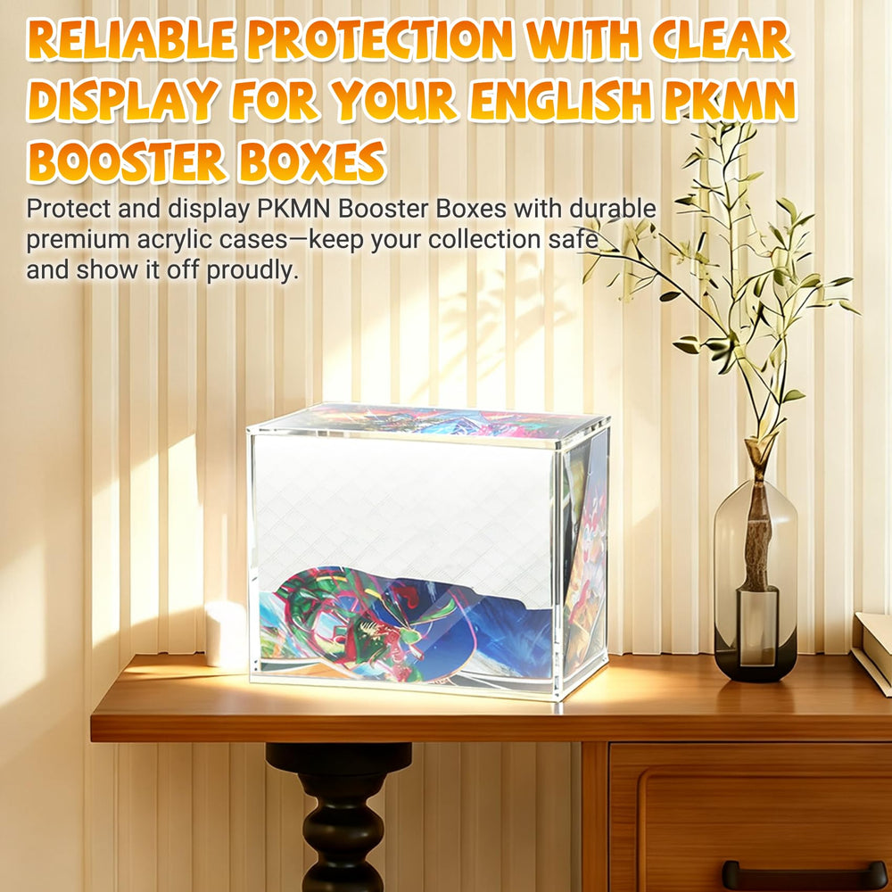 SUVQWJT PKMN booster box case dust protection keeps boxes pristine during storage