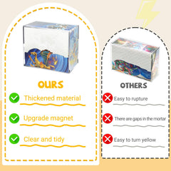 SUVQWJT PKMN booster box case stackable top for organized, space-efficient display