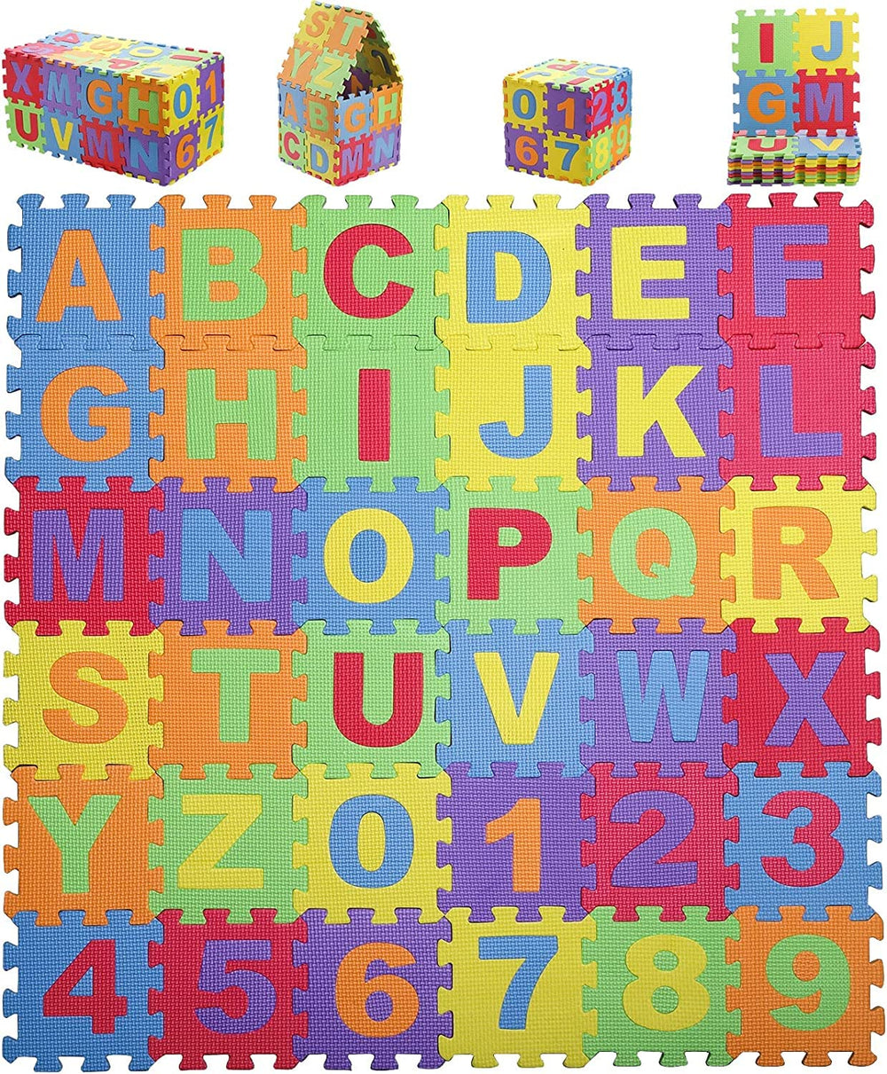 Suwimut baby foam play mat with 36 tiles offers a soft, cushioned surface for safe crawling.
