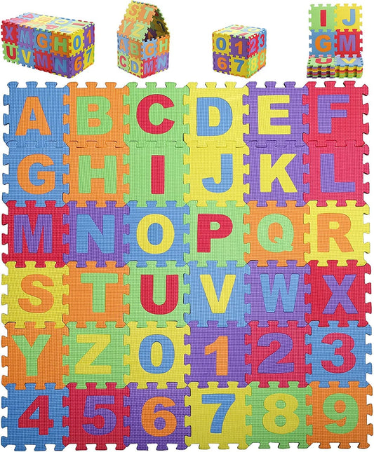 Suwimut baby foam play mat with 36 tiles offers a soft, cushioned surface for safe crawling.
