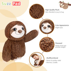 SUZZIPAD heated sloth for anxiety delivers soothing heat after a busy day