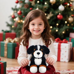 SuzziPals bedtime-friendly Bernese Mountain Dog plush ideal for night cuddles