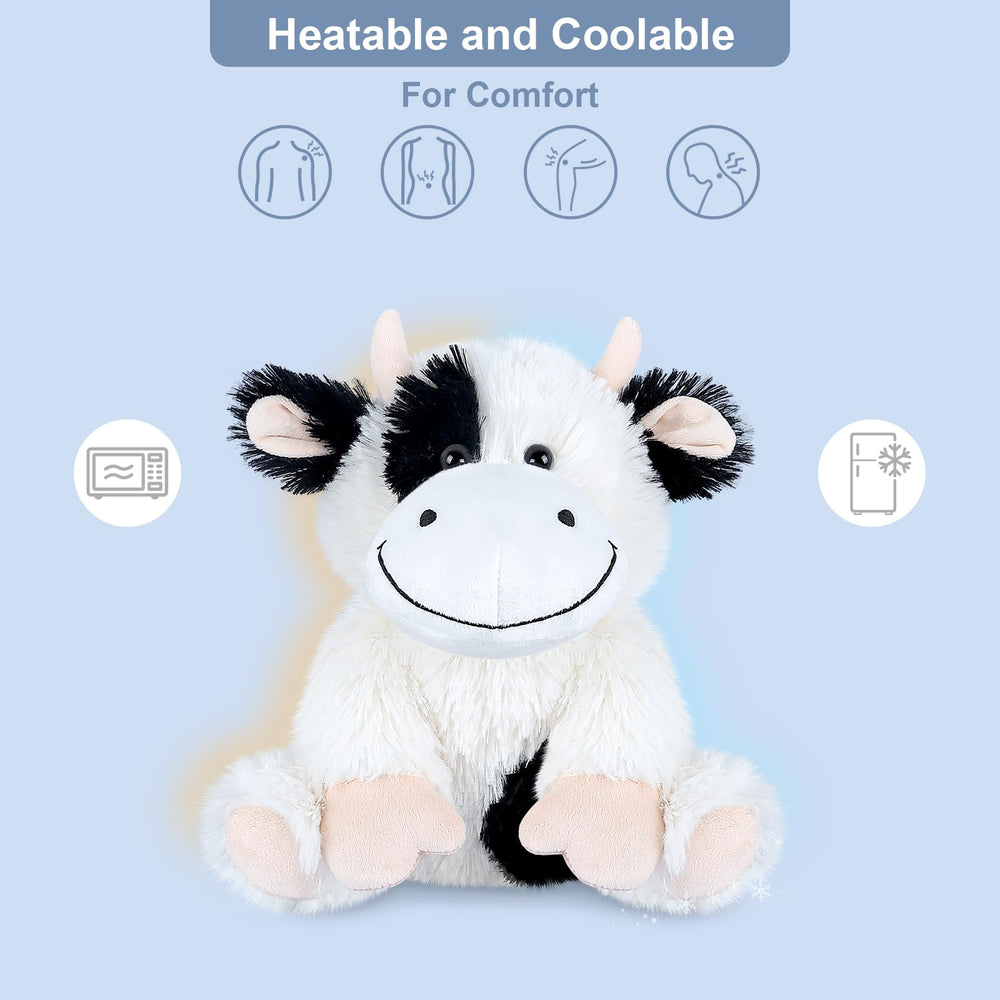 SuzziPals cow plush coolable with cold therapy for refreshment