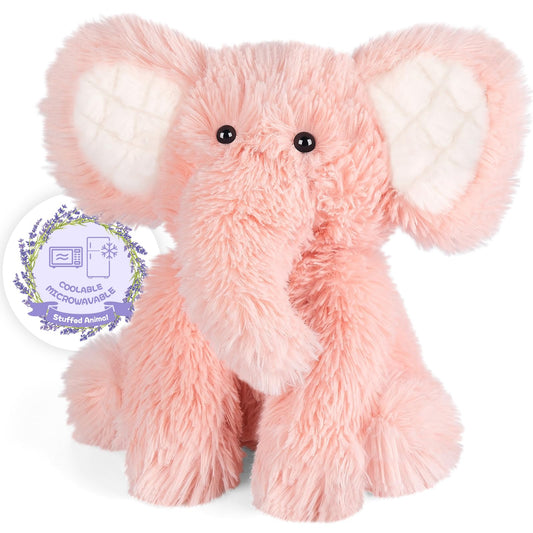 SuzziPals elephant plushie heatpad microwavable for soothing warmth and relaxation