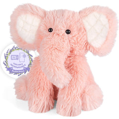 SuzziPals elephant plushie heatpad microwavable for soothing warmth and relaxation