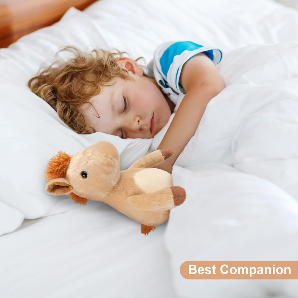 SuzziPals emotional-support horse plush provides security during activities and travel