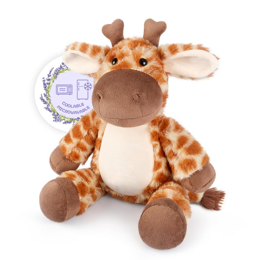 SuzziPals Giraffe Plush – soft fur and eyes for comforting hugs.