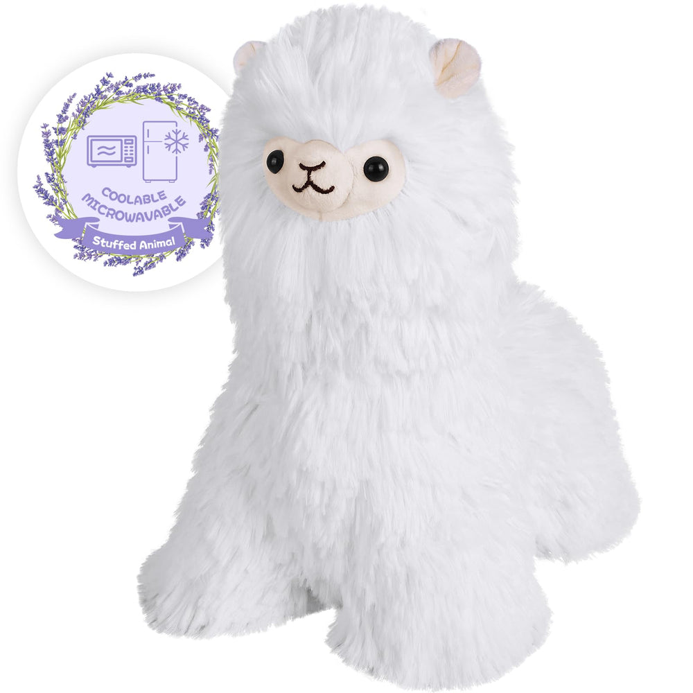 SuzziPals Llama heating pad front view with cozy warmth