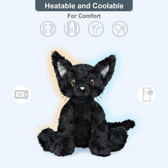 SuzziPals microwavable heating pad cat plush for soothing heat
