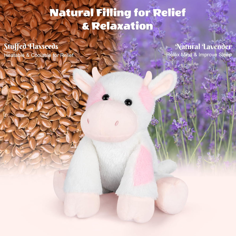 SuzziPals microwavable heating pad inside offers warm comfort.